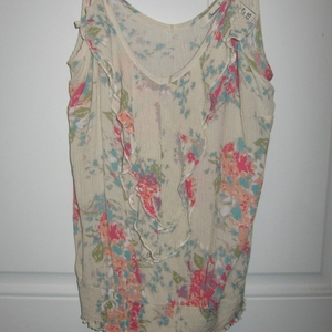 American Rag Cie Women’s XS Floral Tank Top Blouse